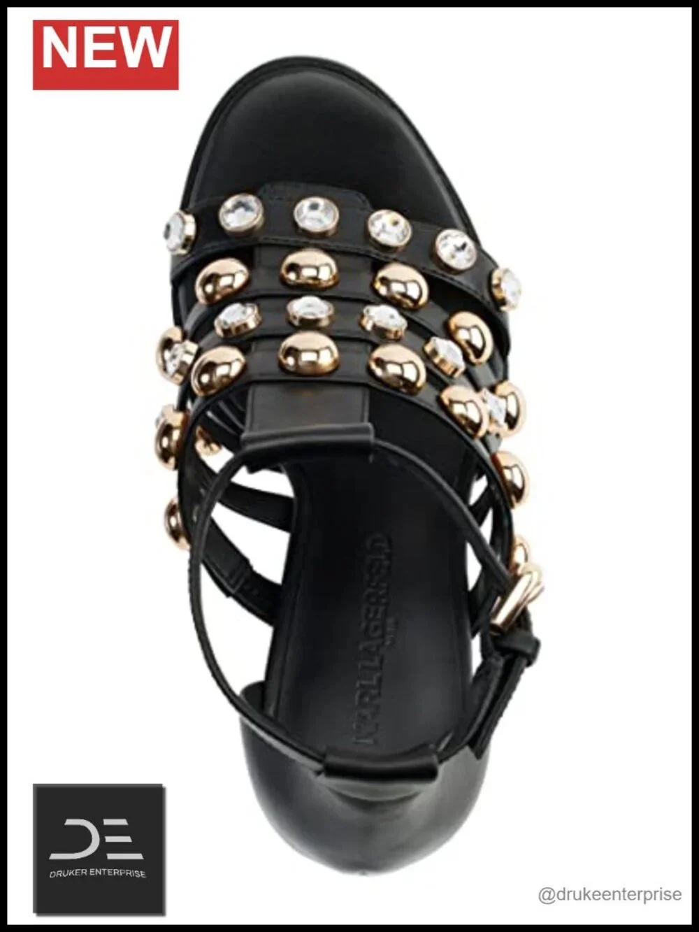 Karl Lagerfeld Brexton T Strap Studded Dress Heels